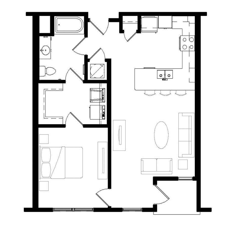 The Slab floor plan