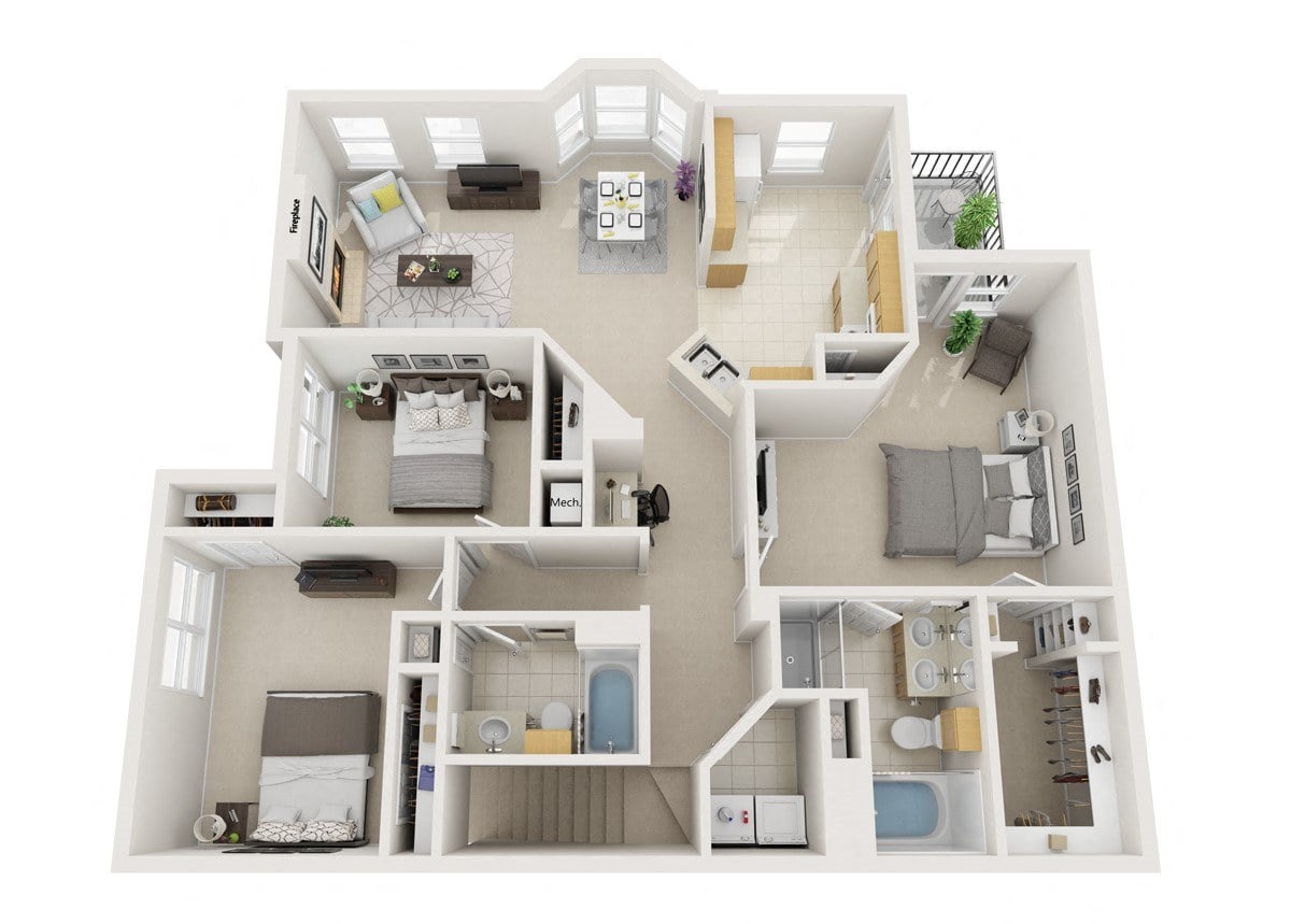 C1 Davinci - Attached Garage floor plan