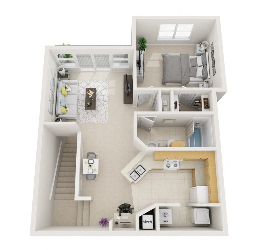A1 Monet - Attached Garage floor plan