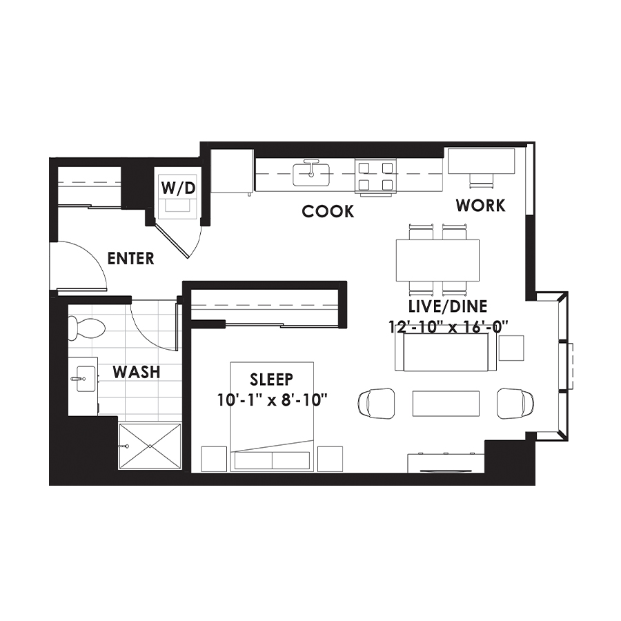 Unit 607 floor plan