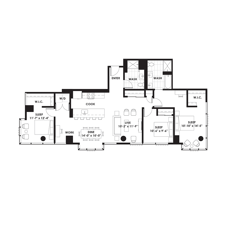 Unit 3010 floor plan