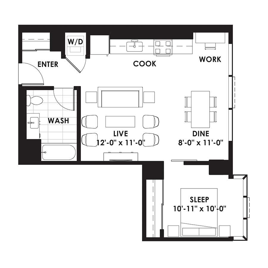 Unit 1209 floor plan
