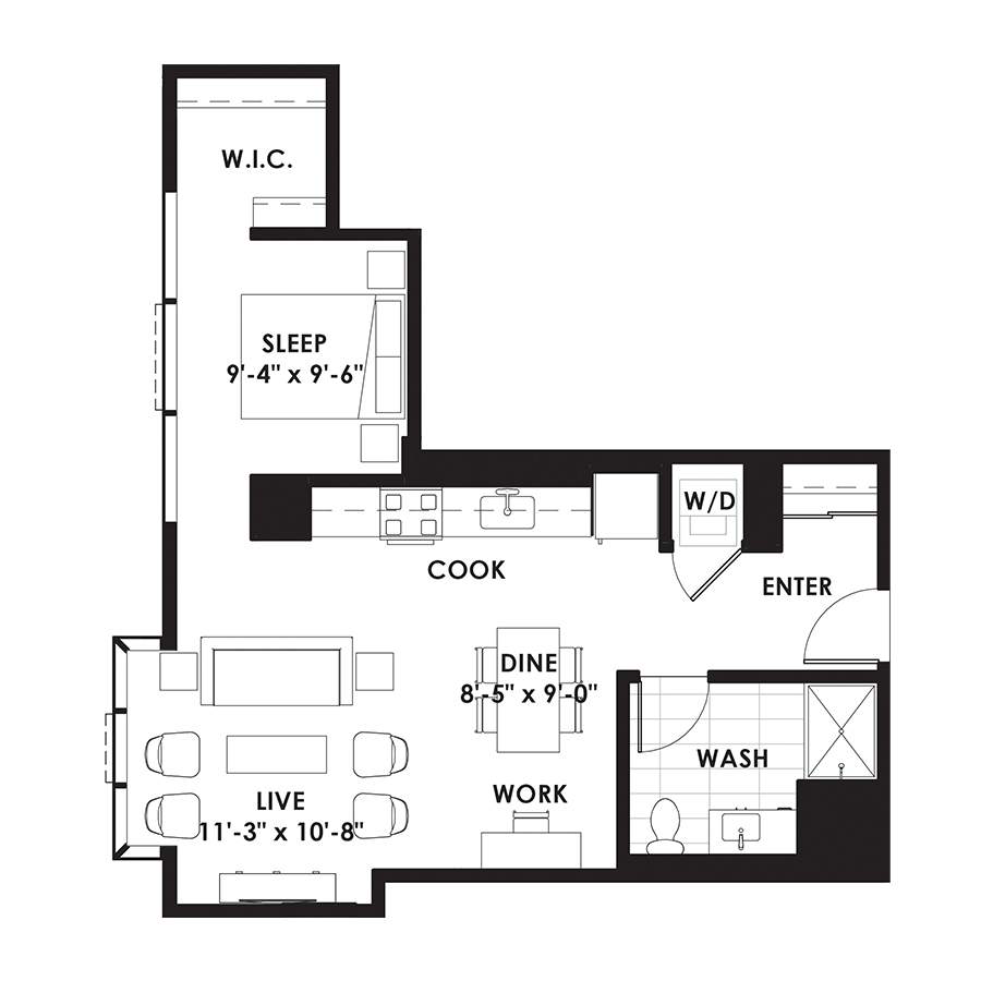 Unit 908 floor plan