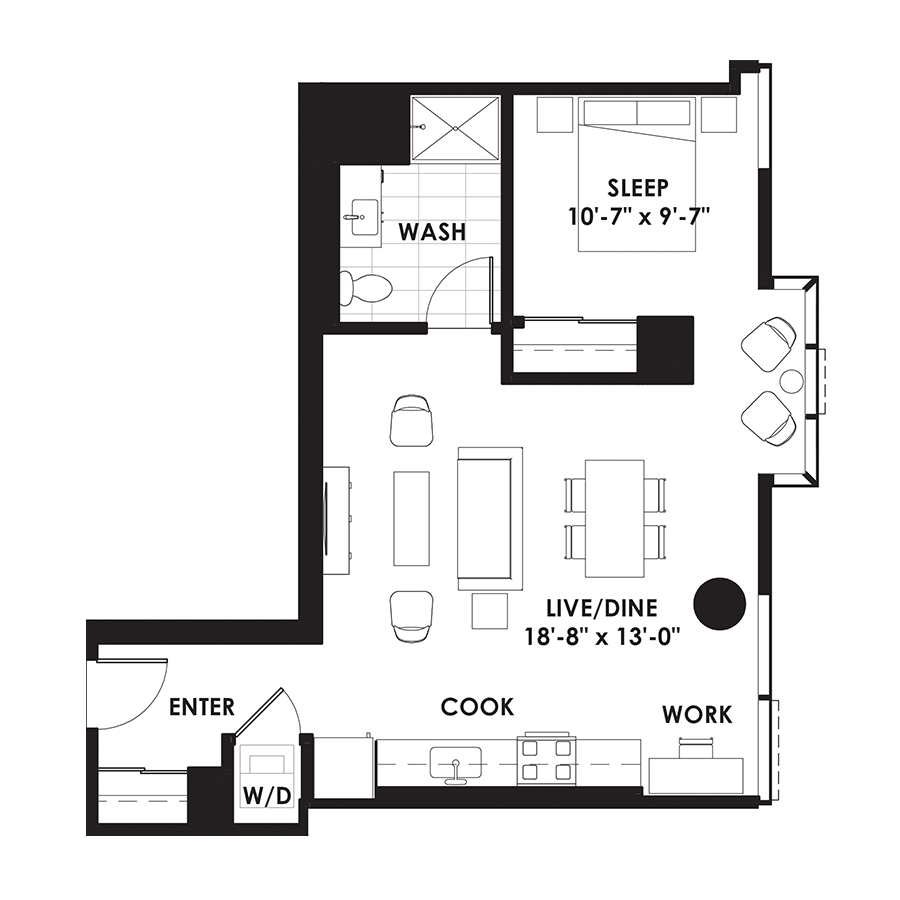 Unit 1405 floor plan