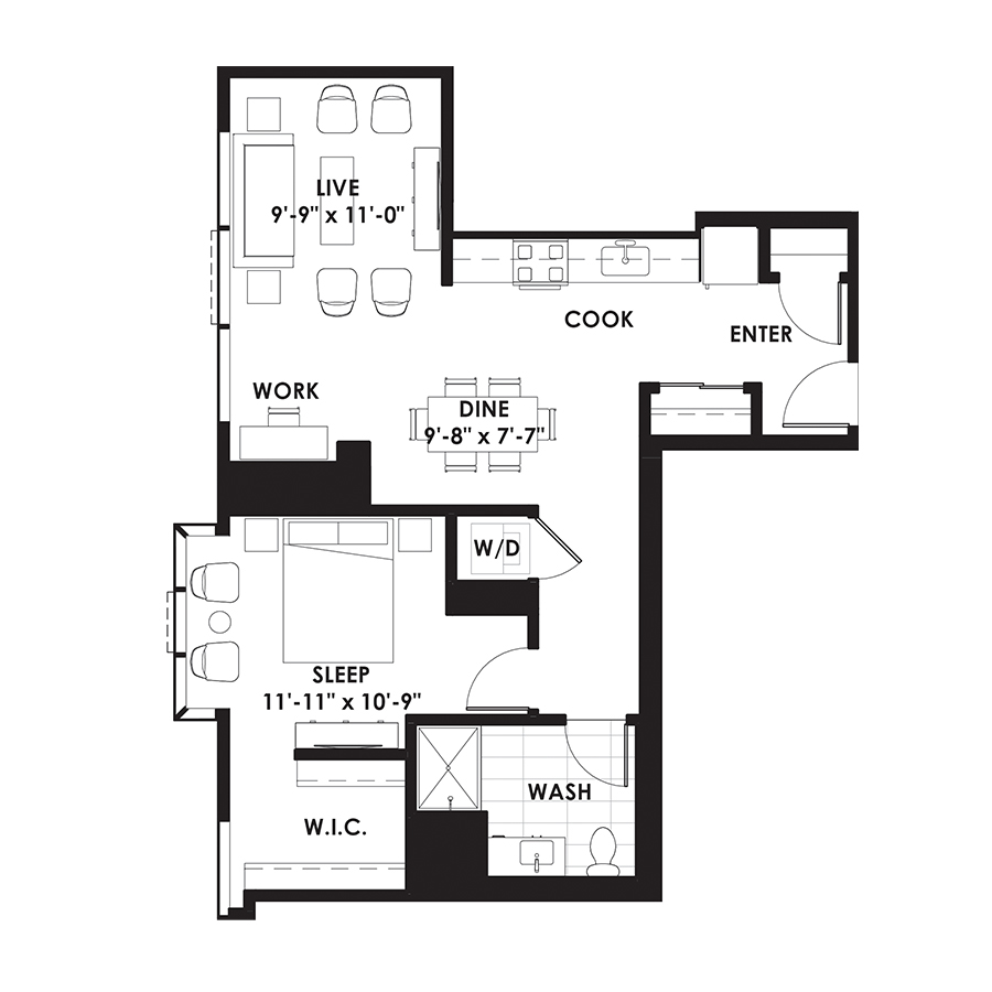 Unit 804 floor plan