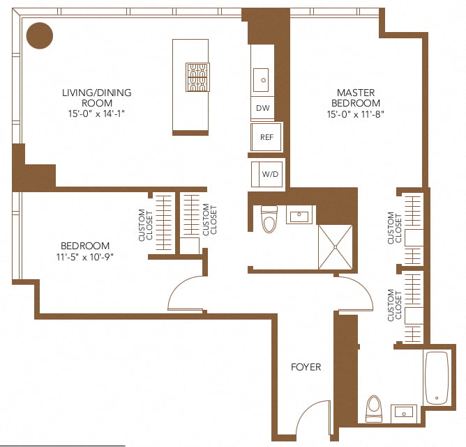 Unit 3504 floor plan