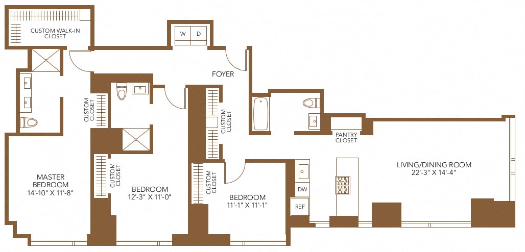 Unit 1815 floor plan