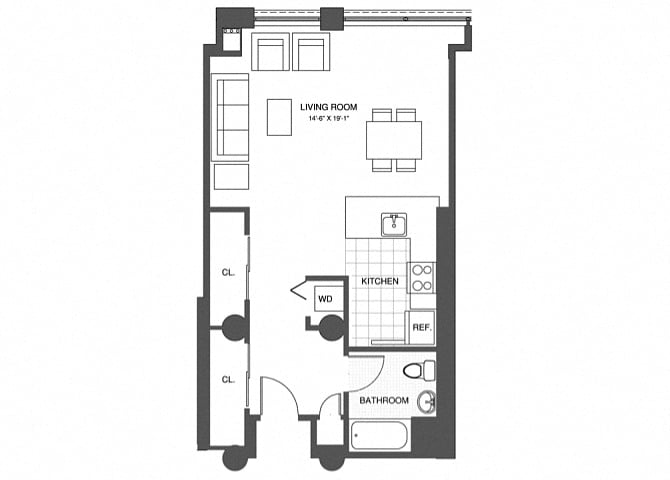Studio floor plan