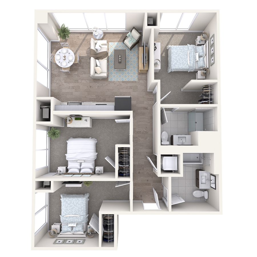 Watermark - 3.9-AL floor plan