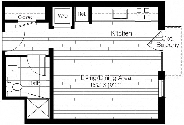 Studio-S1 floor plan