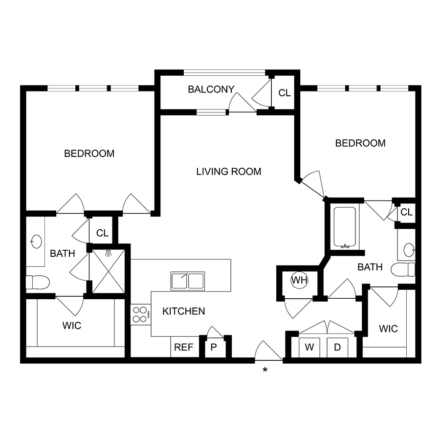 Bronze floor plan