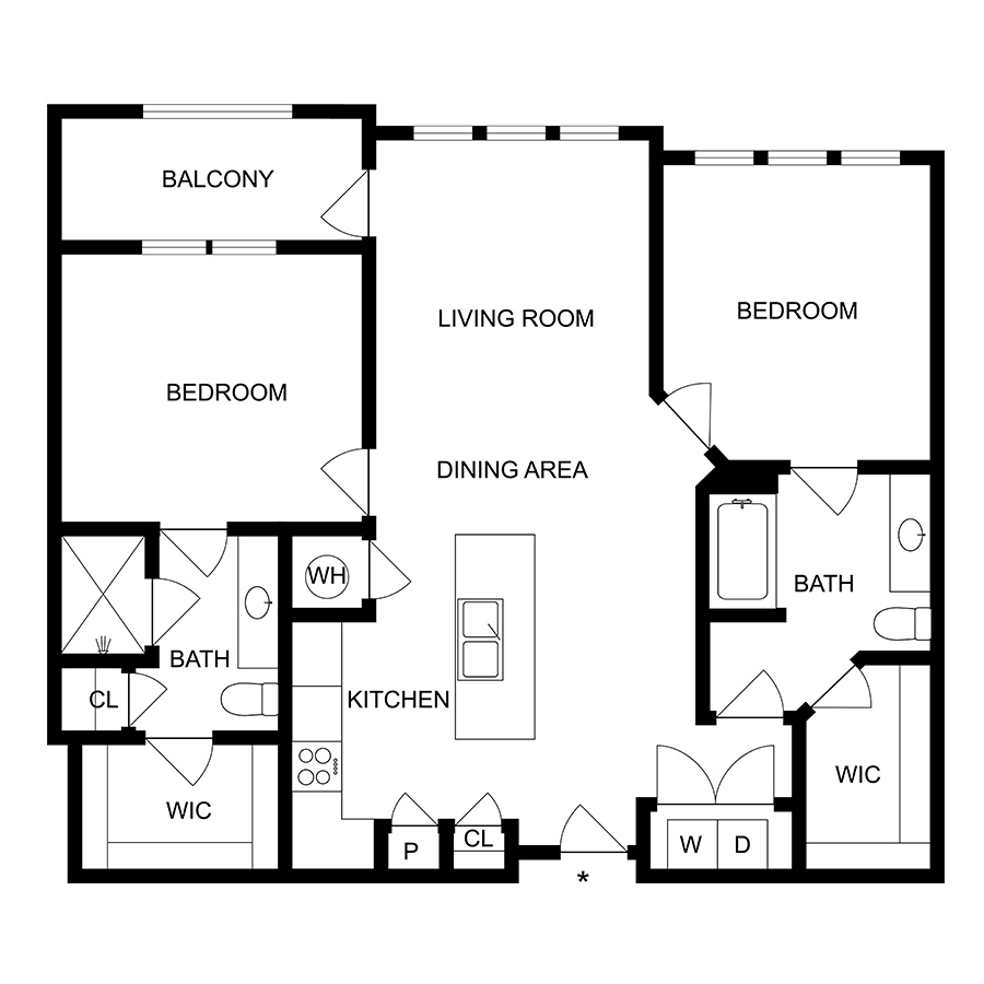 Burgundy floor plan