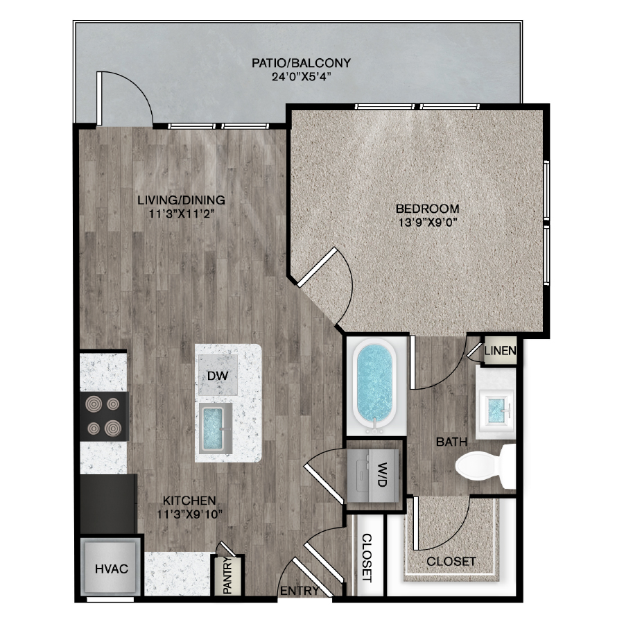 1 Bedroom Apartment – 3230 FM 1463 #11312, Katy, TX