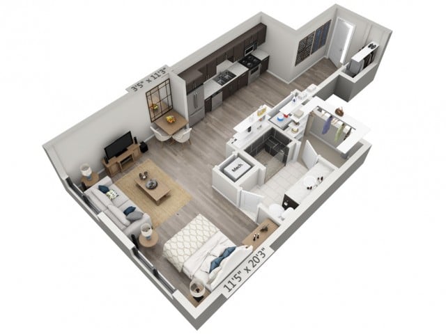 E1 floor plan