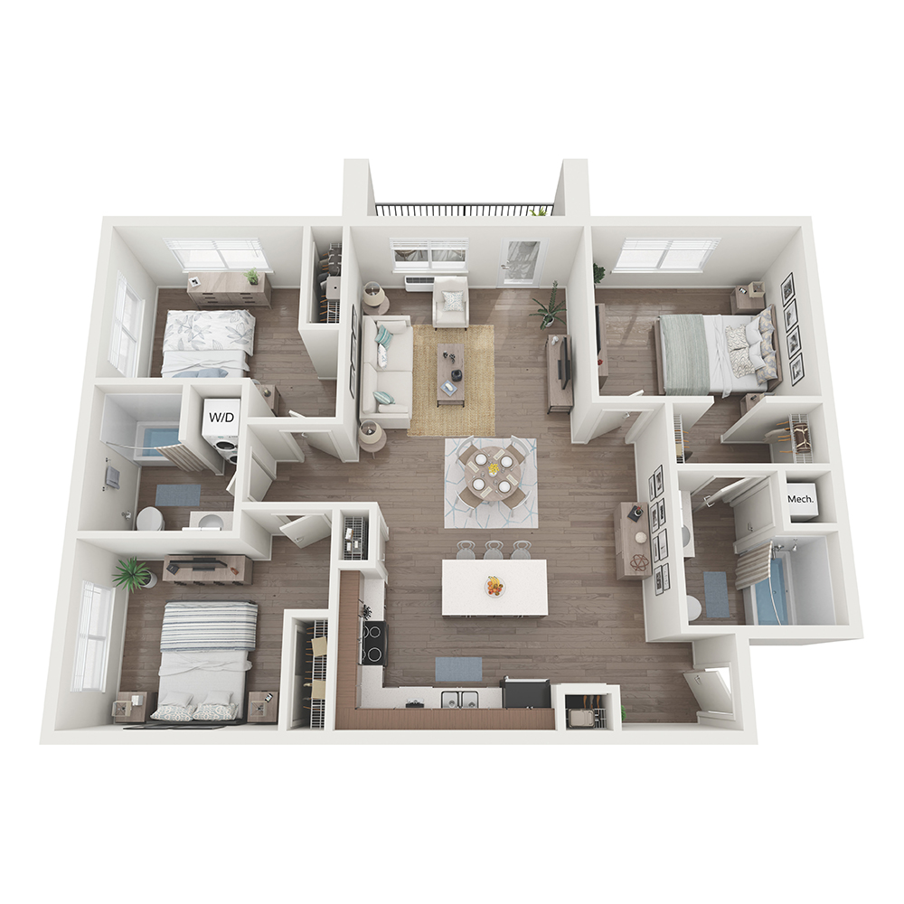 3X2 floor plan