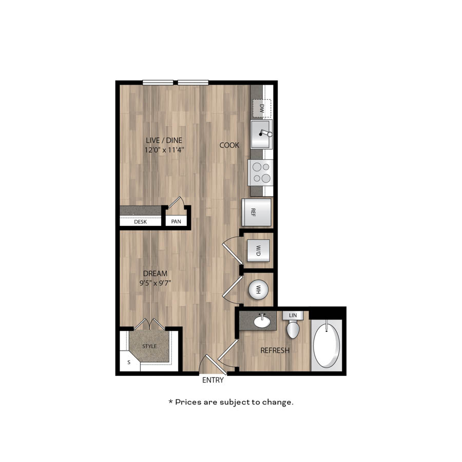 E1 floor plan