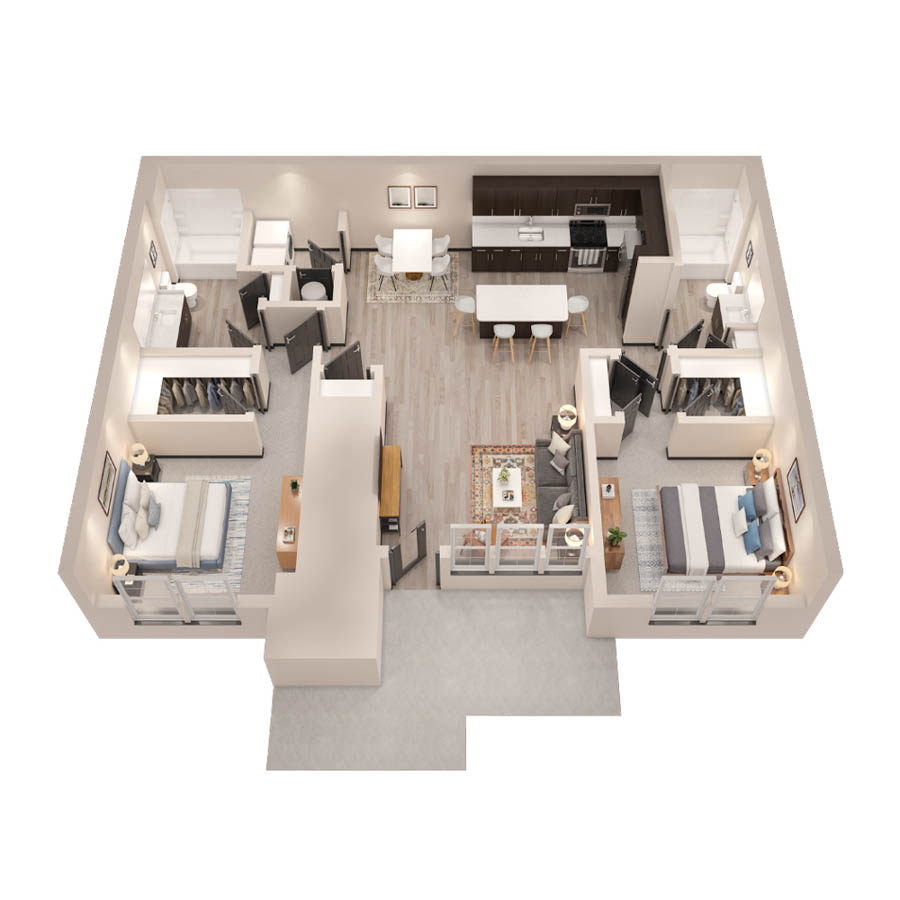 Grand Courtyard Two floor plan
