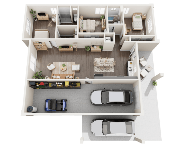 Villa D floor plan