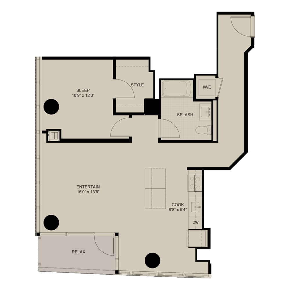 Unit 1001 floor plan