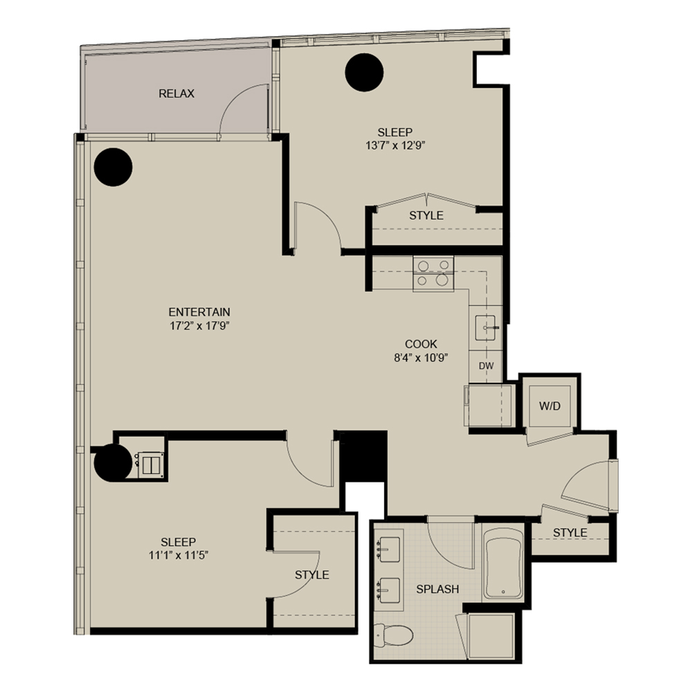 Unit 1802 floor plan