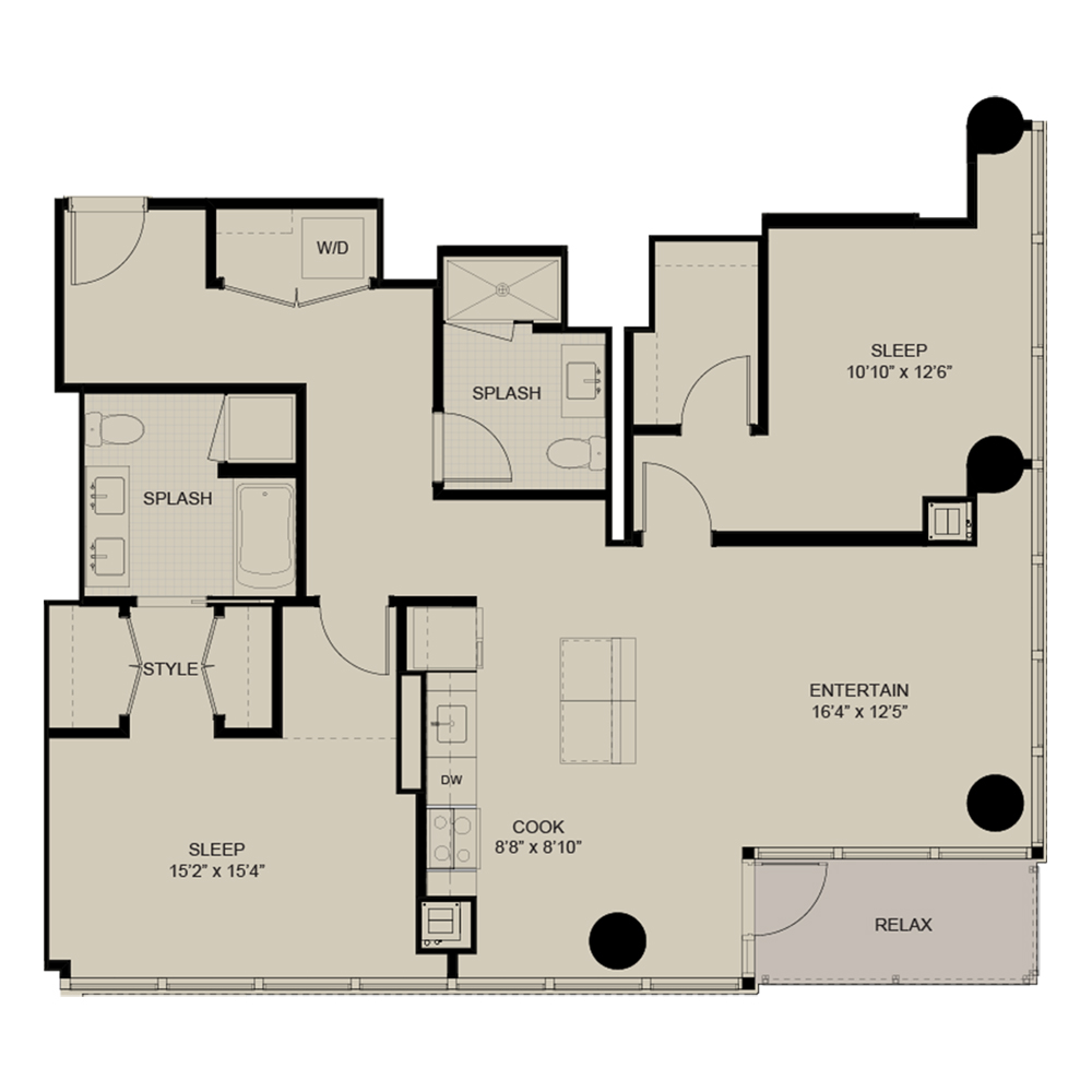 Unit 2110 floor plan