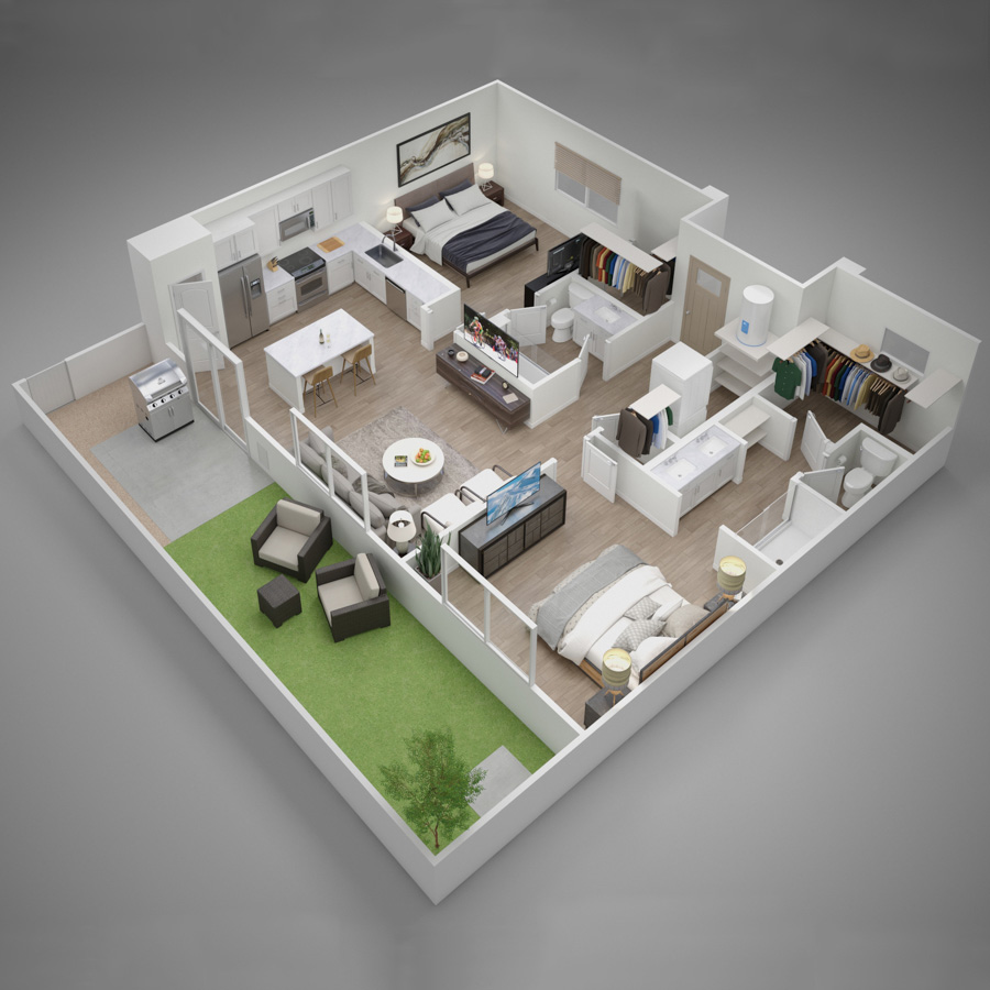 Elevate floor plan