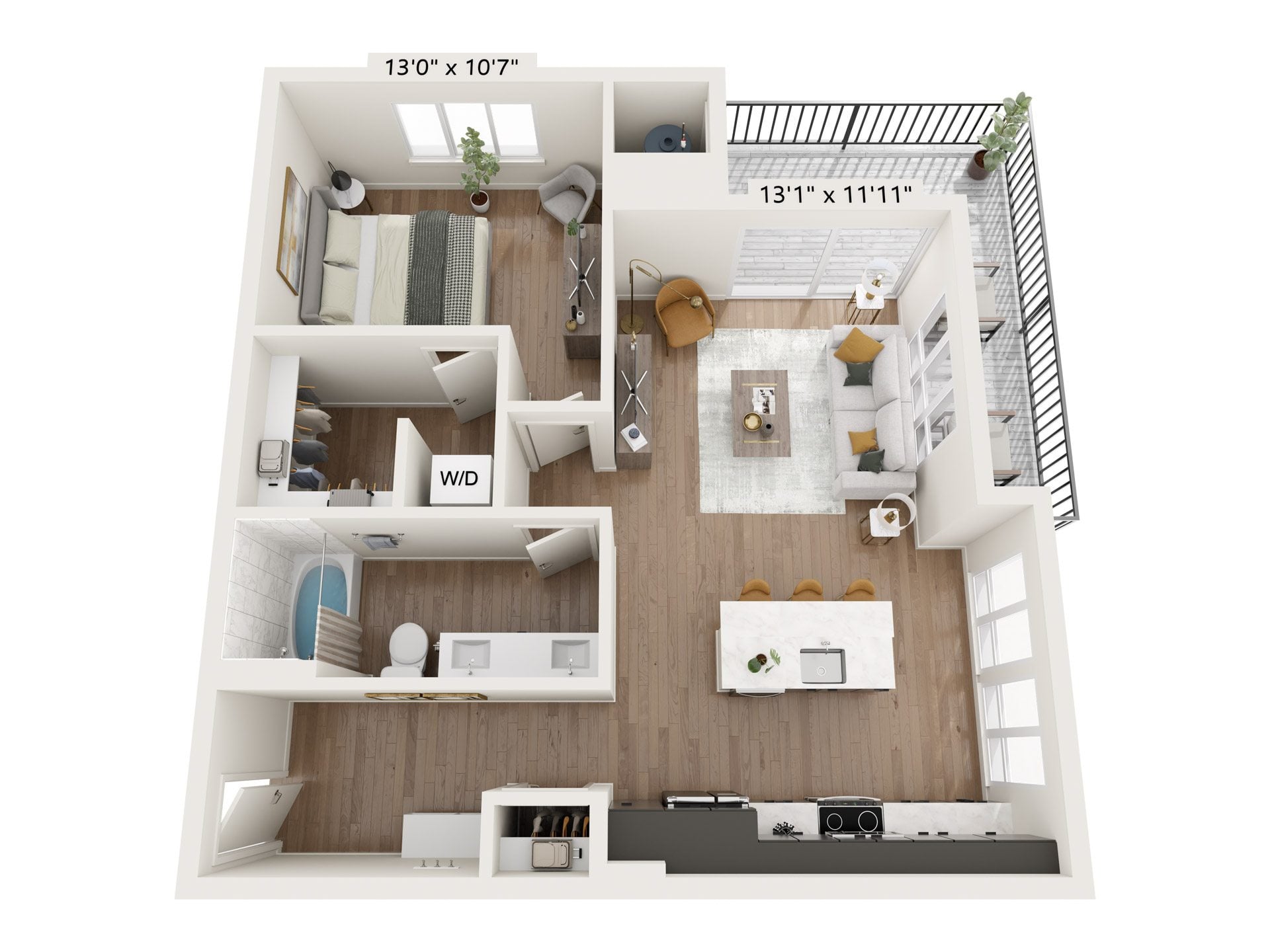 1I floor plan