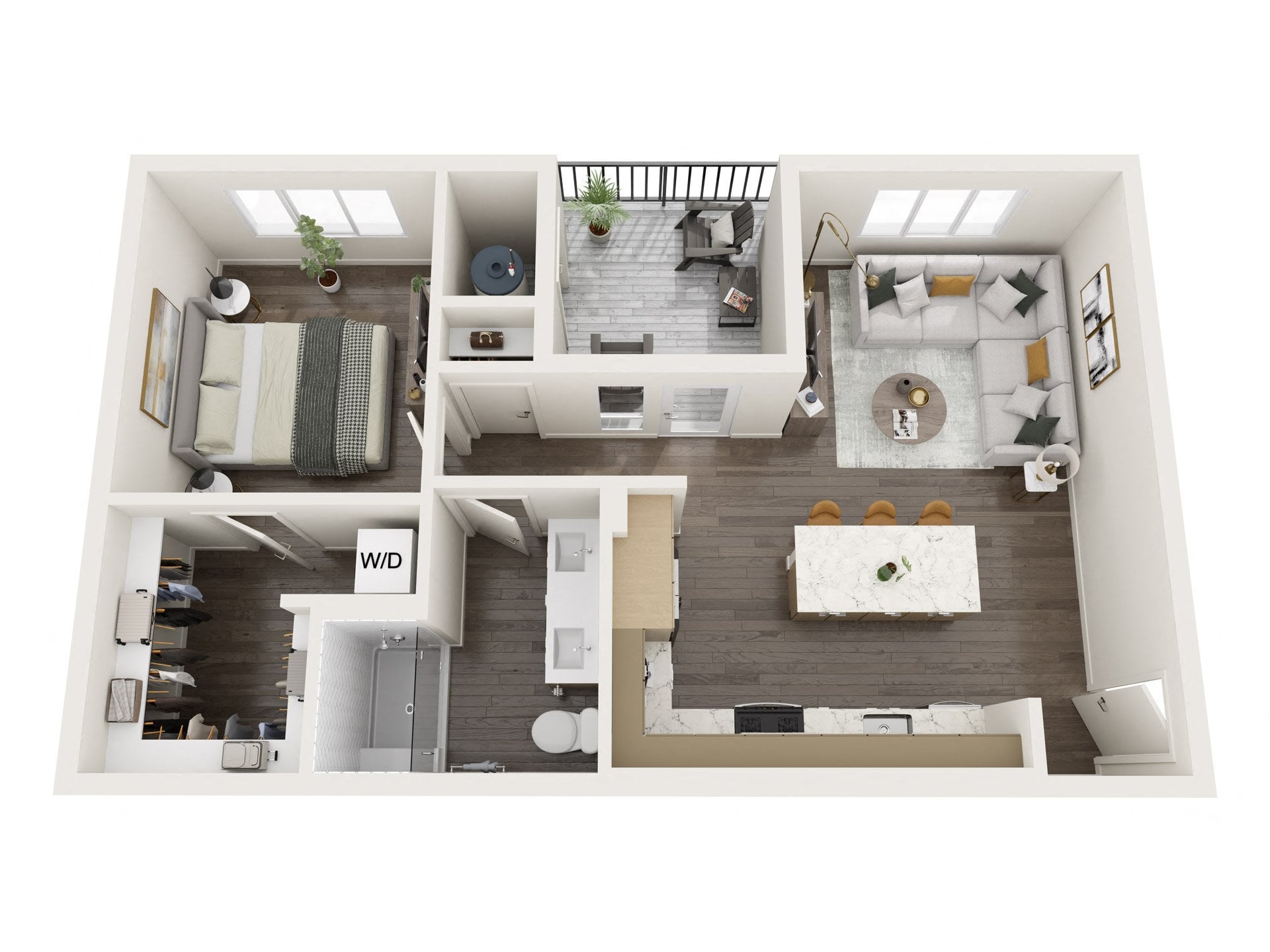 1B floor plan