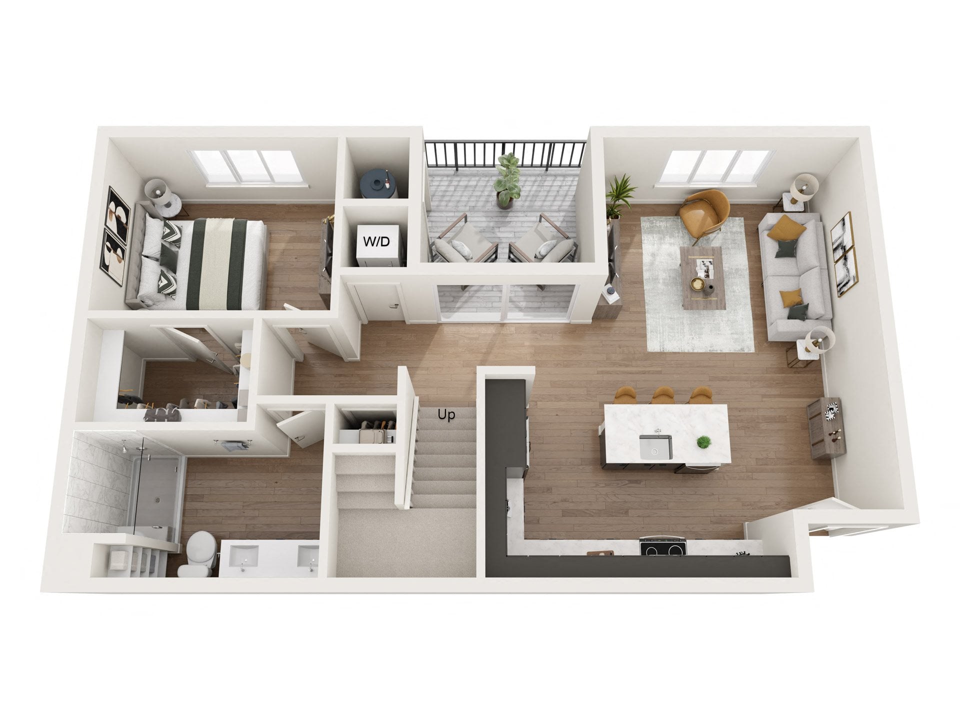 1N THLoft floor plan