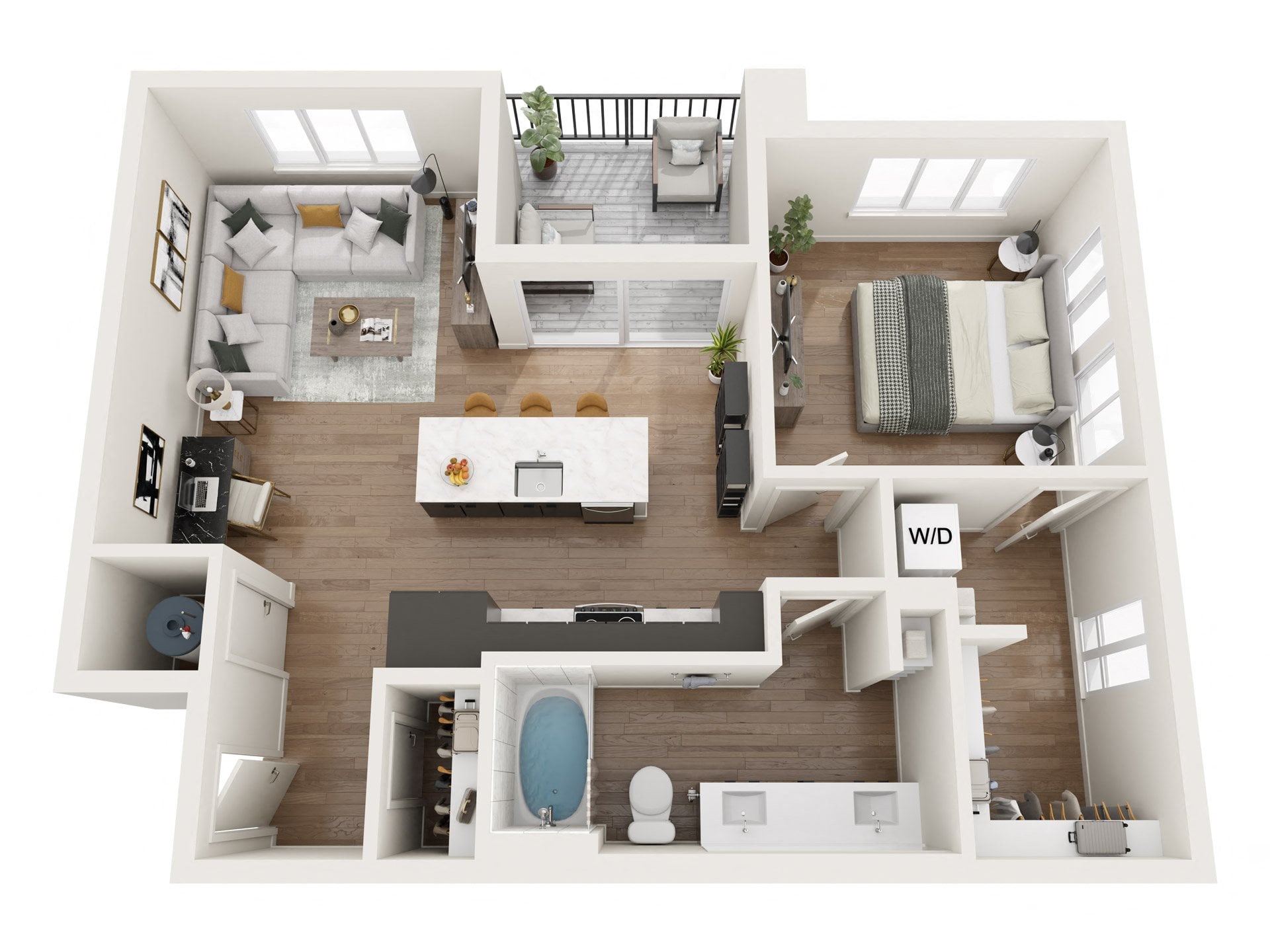 1H floor plan
