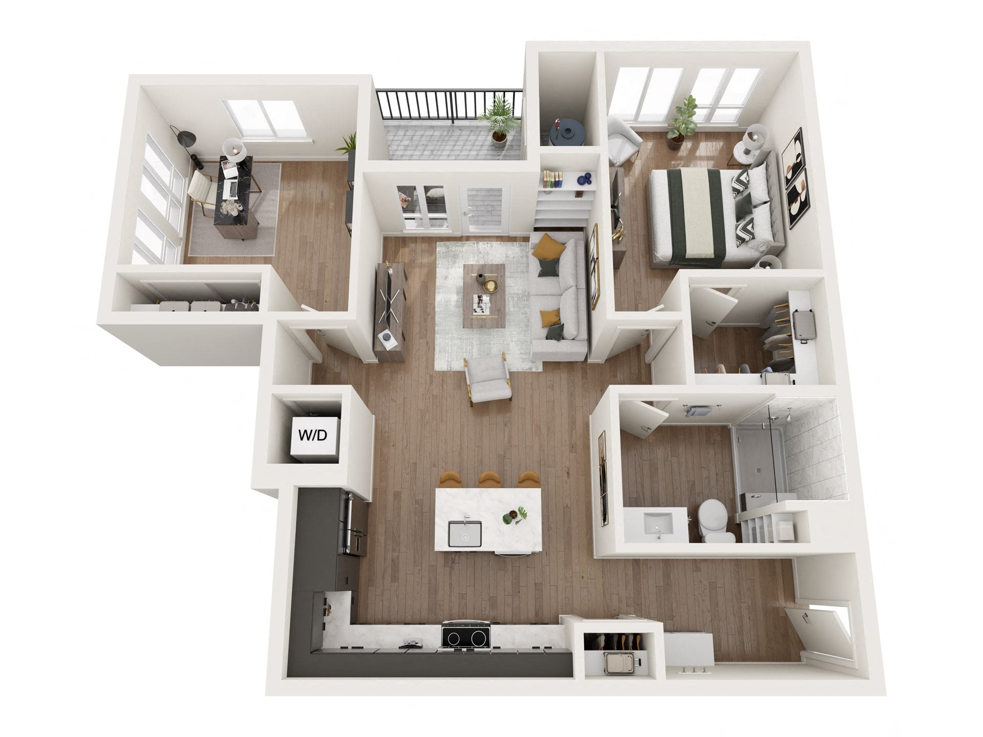 1L Den floor plan