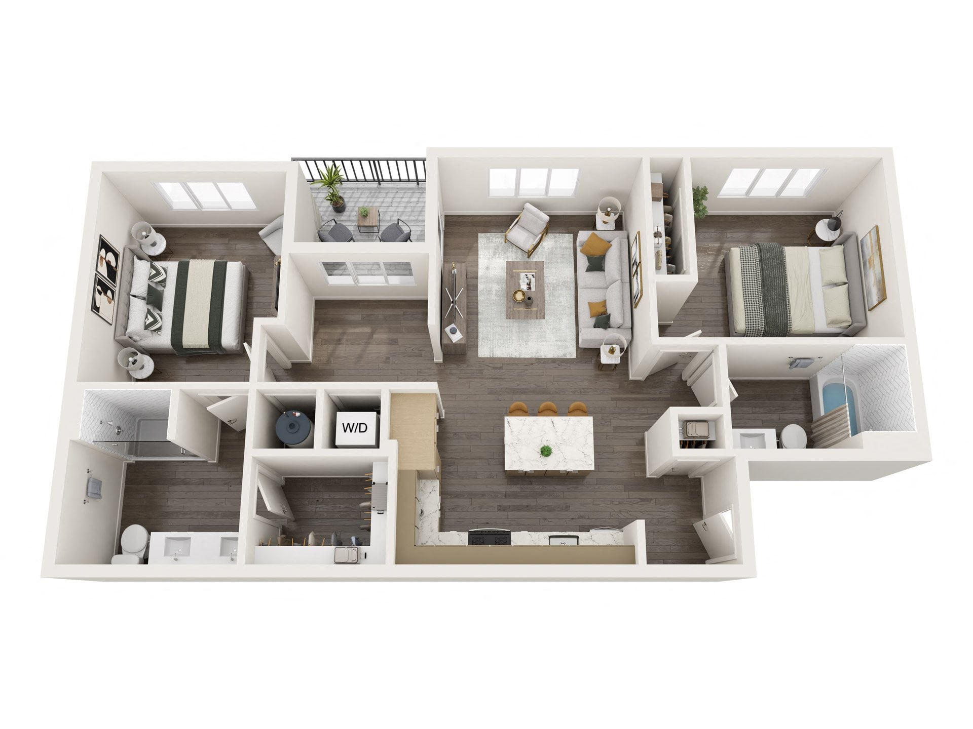 2A Den floor plan