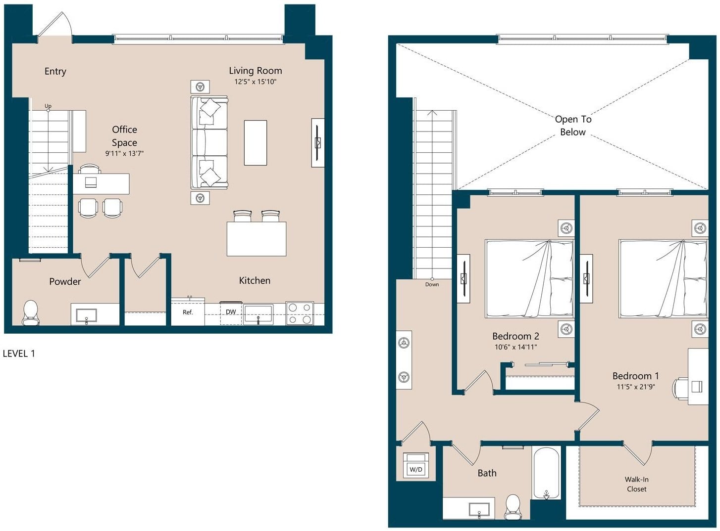 TH2b floor plan