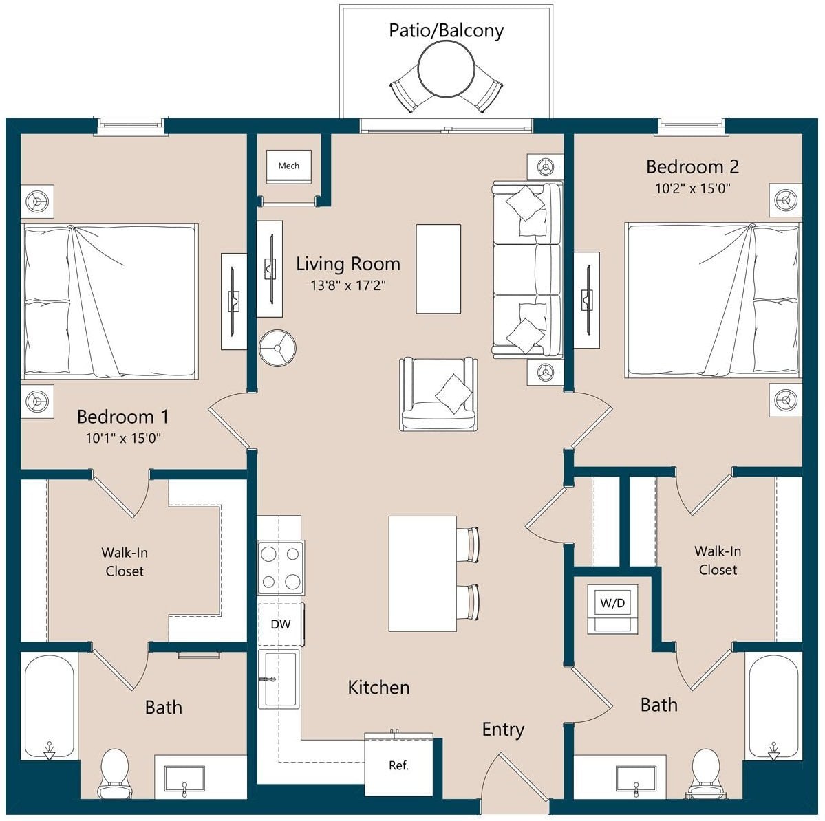 B3AF floor plan