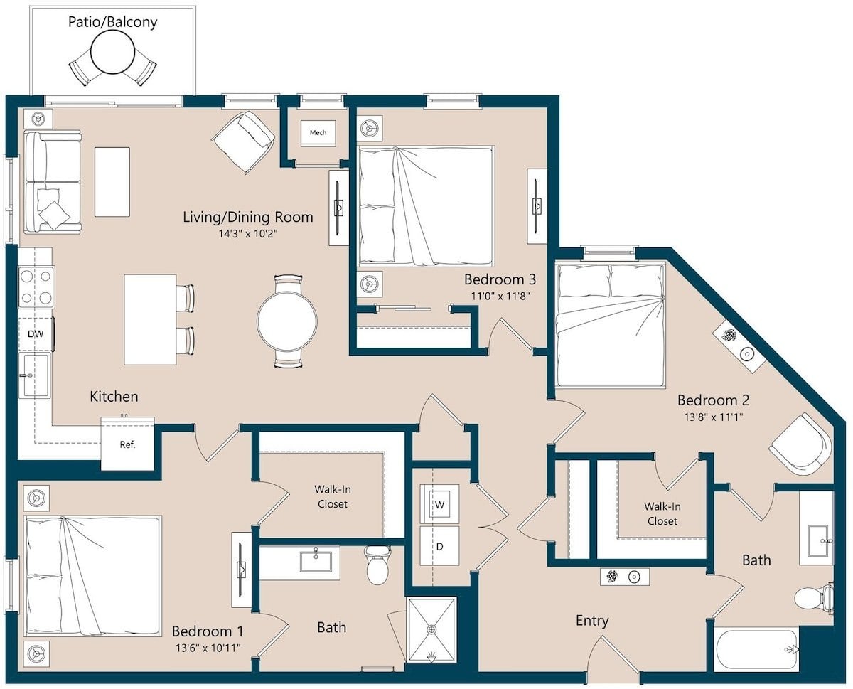 C1A floor plan