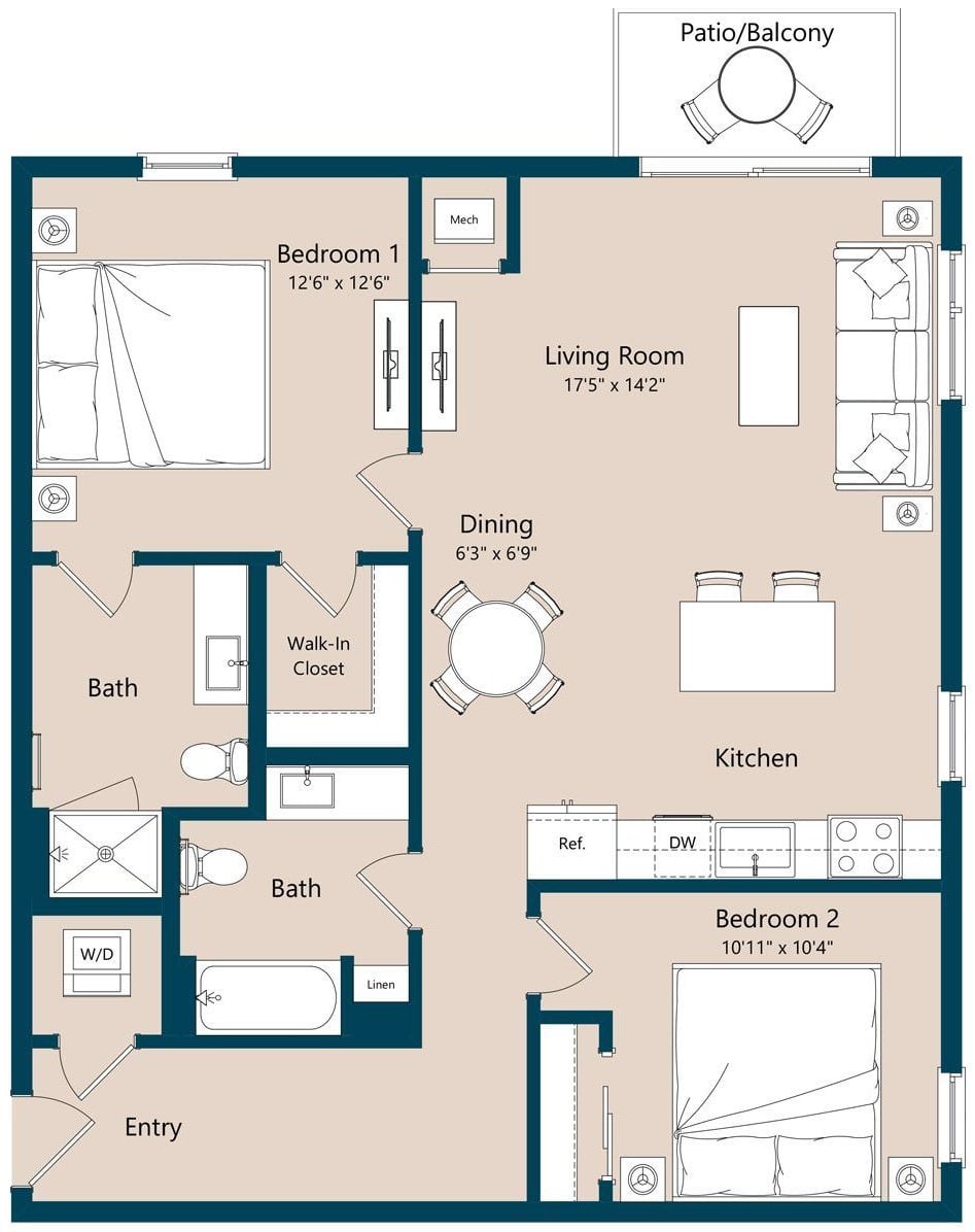 B1aAA floor plan