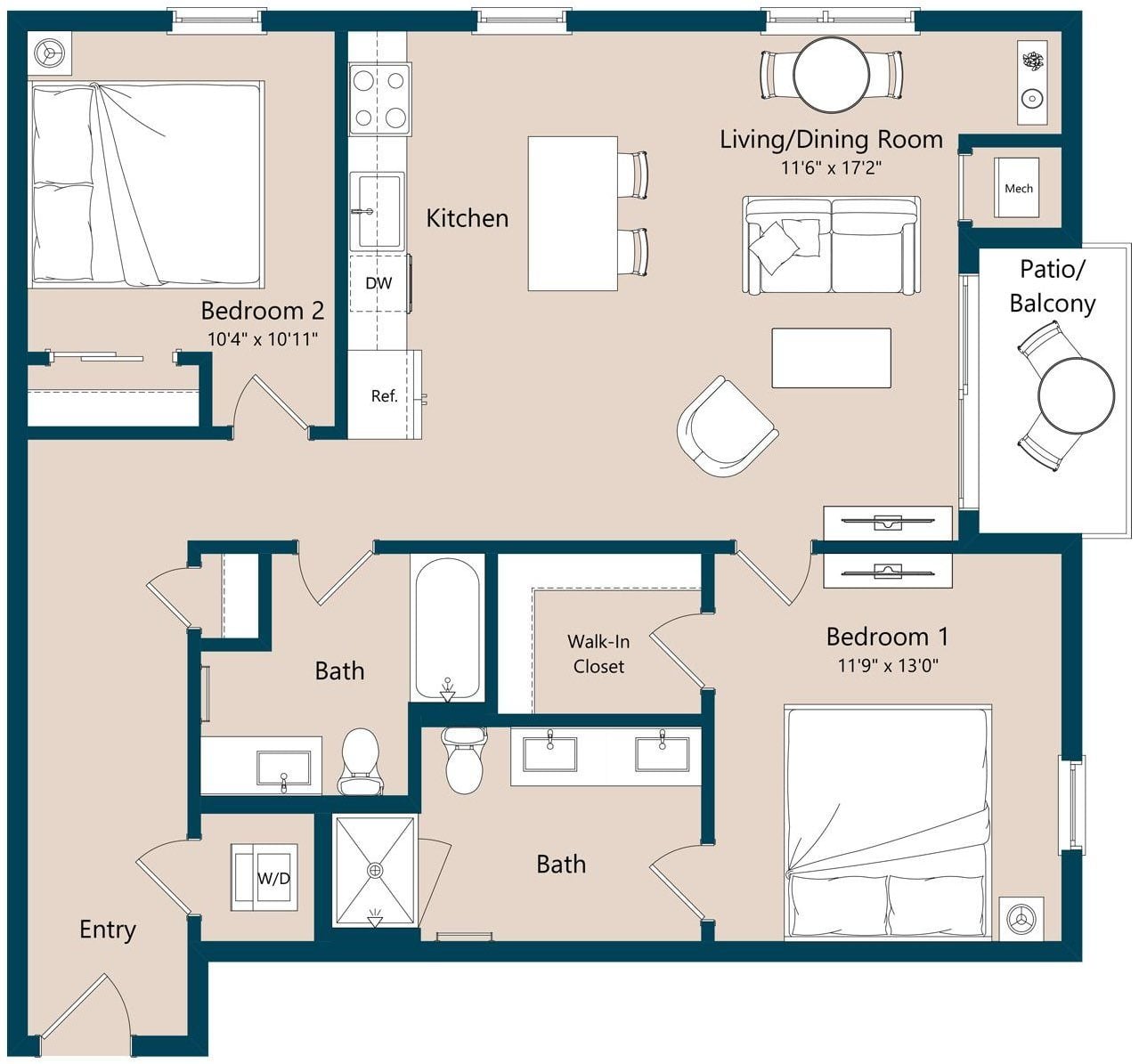 B5A floor plan
