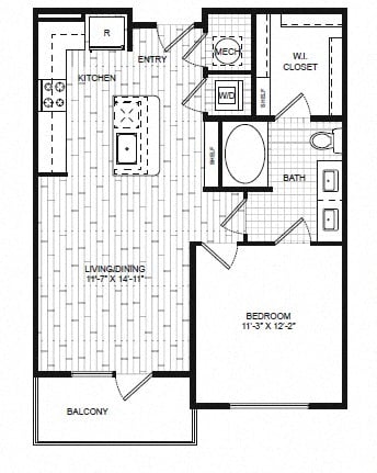 A1 floor plan