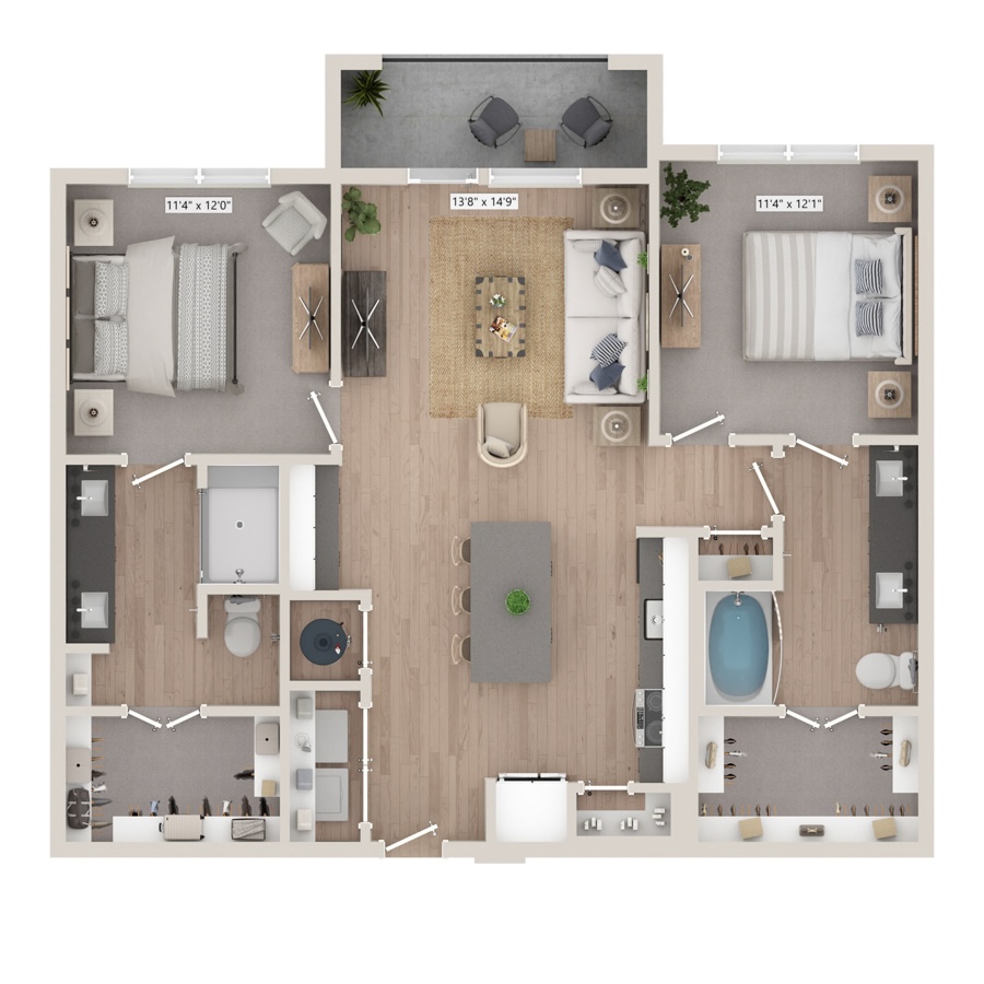 B2 floor plan