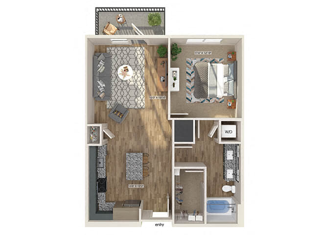 1 Bedroom Apartment – 125 Milton Ave. SE #3124, Atlanta, GA