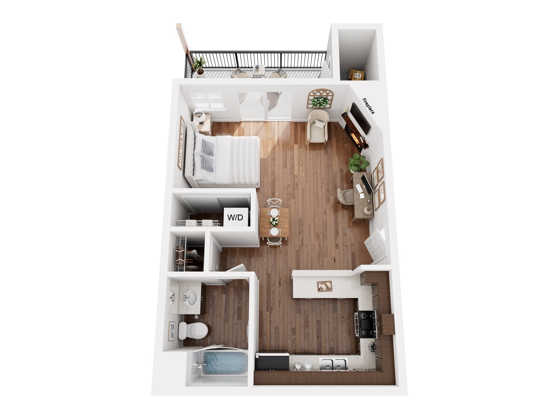 PLAN A - STUDIO floor plan