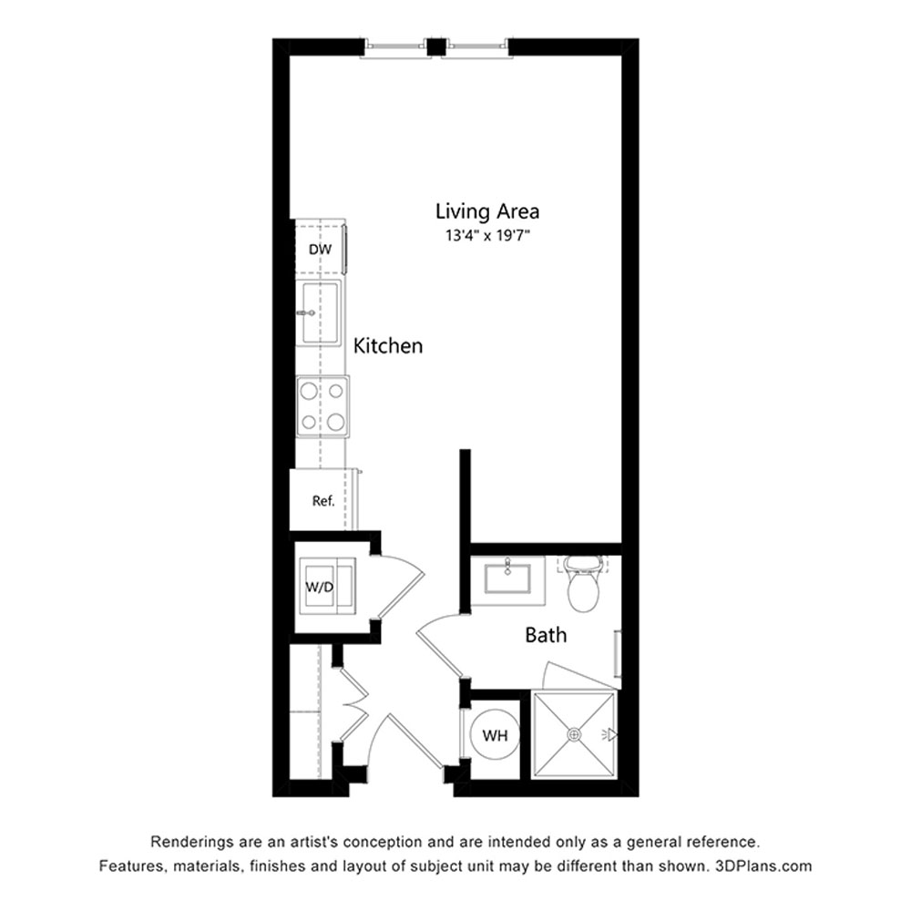 Ada- 50% INCOME RESTRICTED floor plan