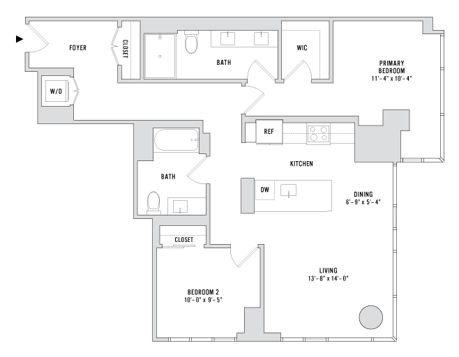 Unit 1701 floor plan