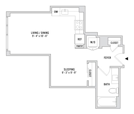 Unit 1014 floor plan