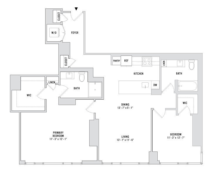 Unit 407 floor plan