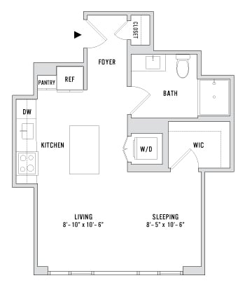 Unit 3607 floor plan