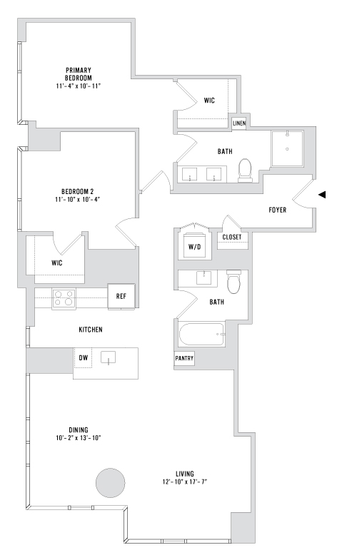 Unit 2113 floor plan