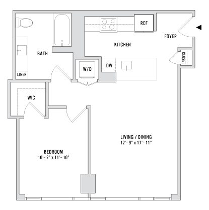 Unit 709 floor plan