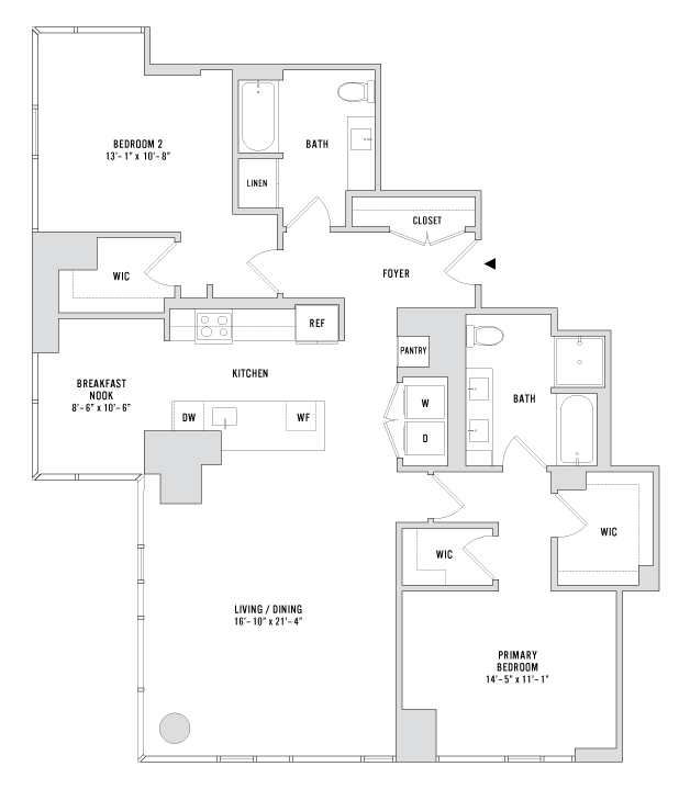 Unit 5705 floor plan