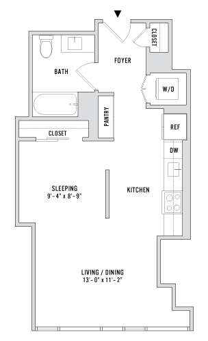 Unit 3611 floor plan